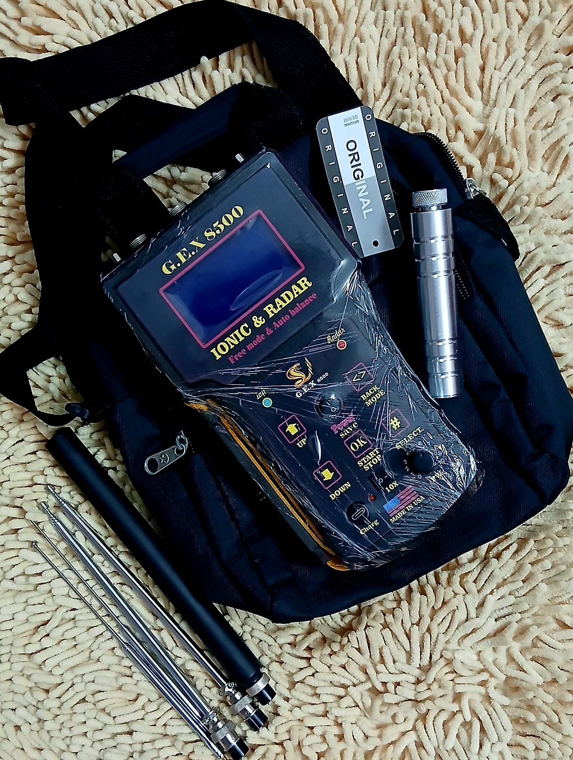 قدرتمندترین فلزیاب ردیاب شعاع زن و حفره یاب دقیق و فوق پیشرفته GEX8500 دارای تفکیک بسیار قدرتمند "سیستم دوکاره"